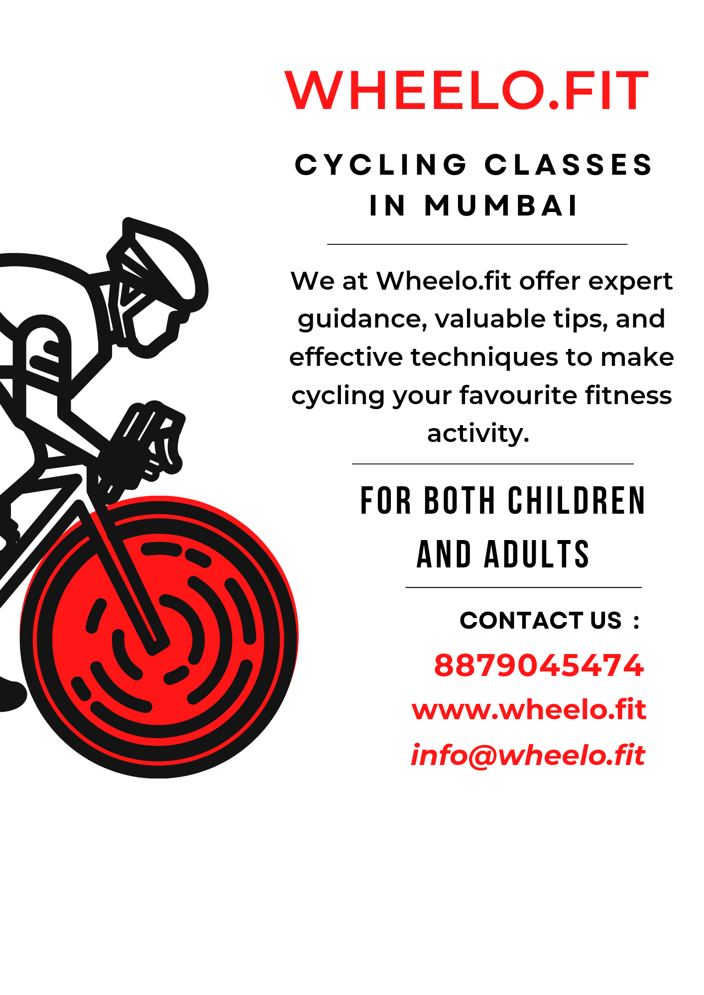 Wheelofit cycling classes ad banner small